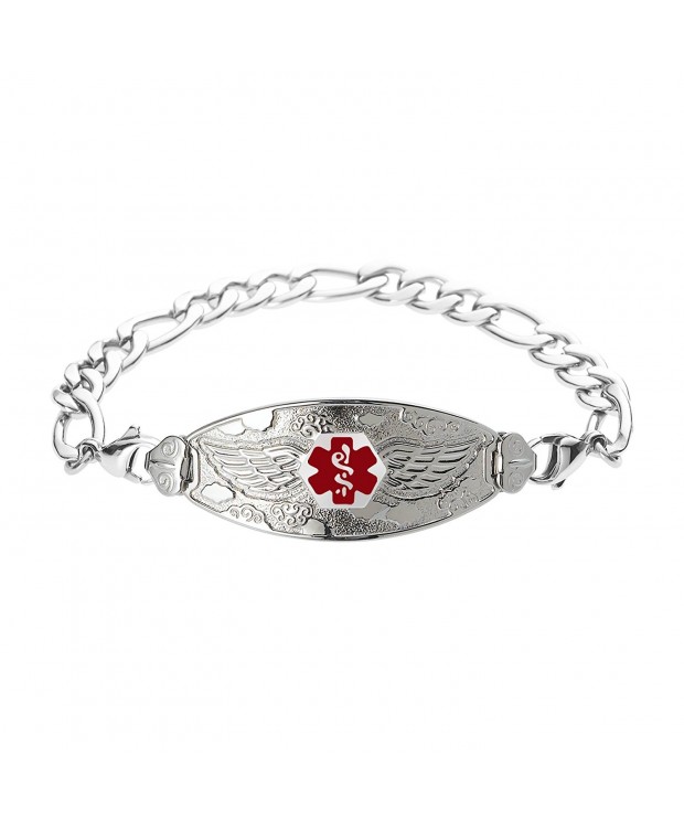 Divoti Engraved Bracelet Stainless Red 7 5