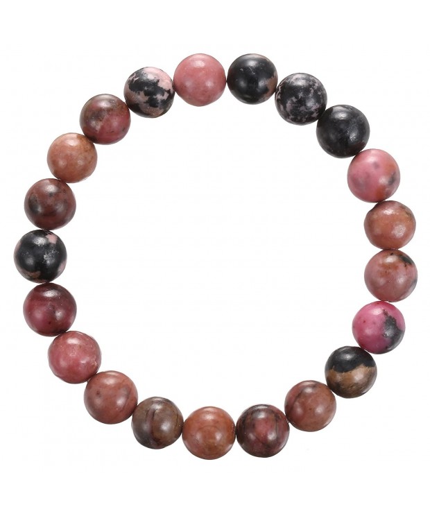 BRCbeads Bracelets Rhodonite Gemstones Birthstone