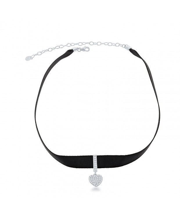 Sterling Silver Black Choker Necklace