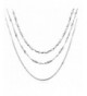 Sterling Silver Necklace Necklaces Platinum
