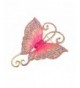 Alilang Golden Rhinestones Butterfly Asymmetrical