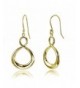 Yellow Flashed Sterling Infinity Earrings