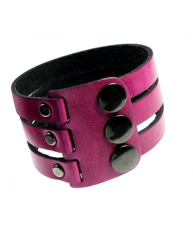 Trendy Leather Strap Bracelet Medium