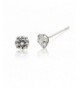 Round Clear Cubic Zirconia Earrings