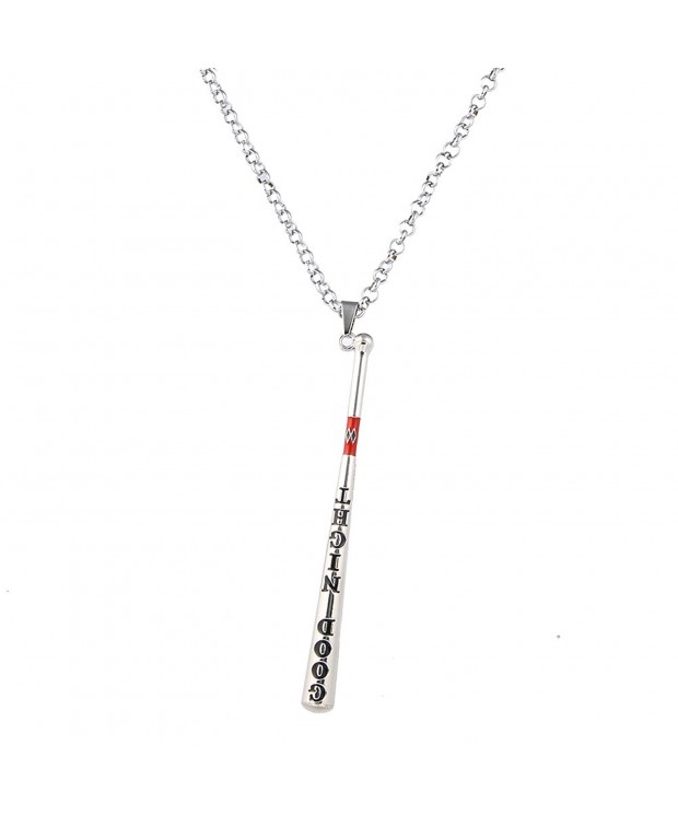 Fashion Baseball Pendant Necklace Silver nl005611 2