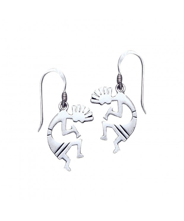 Kokopelli Southwestern Sterling Silver Earrings