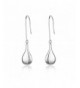 Mirror Surfaced Silver Teardrop Earrings