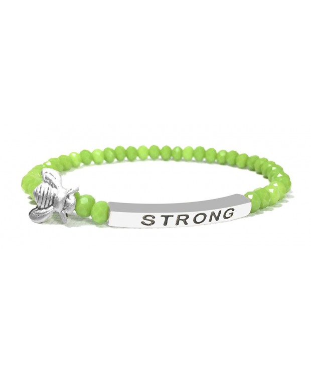 Inspirational Strong Stacking Elastic Bracelet