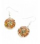 Life Sand Dollar Dangle Earrings