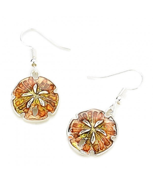 Life Sand Dollar Dangle Earrings