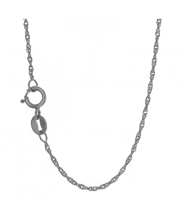 JewelStop Solid Singapore Necklace Spring