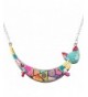 Bonsny Enamel Necklace pendant Multicolor