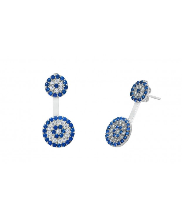 Sterling Silver Zirconia Design Earrings