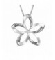 Sterling Silver Plumeria Necklace Extender