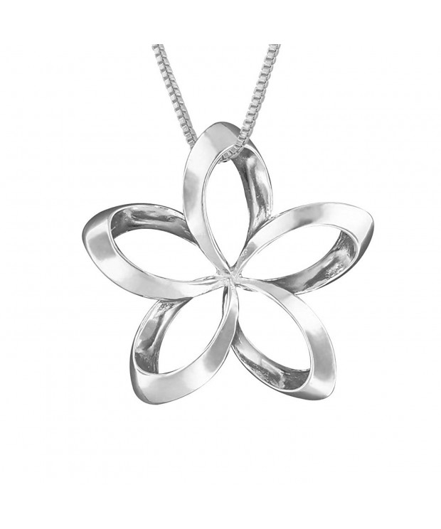 Sterling Silver Plumeria Necklace Extender