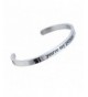 Stainless Person Bangle Inspirational Bracelet