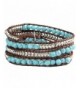 UNIONTOP Natural Turquoise Genuine Bracelet