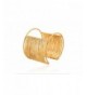 Gold Plated Wire Coil Bracelet