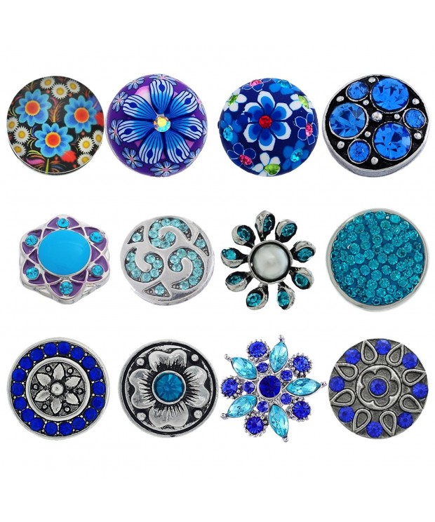 Souarts Rhinestone Button Jewelry Charms