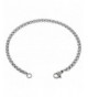 Womens Braided Anklet Stainless Inches