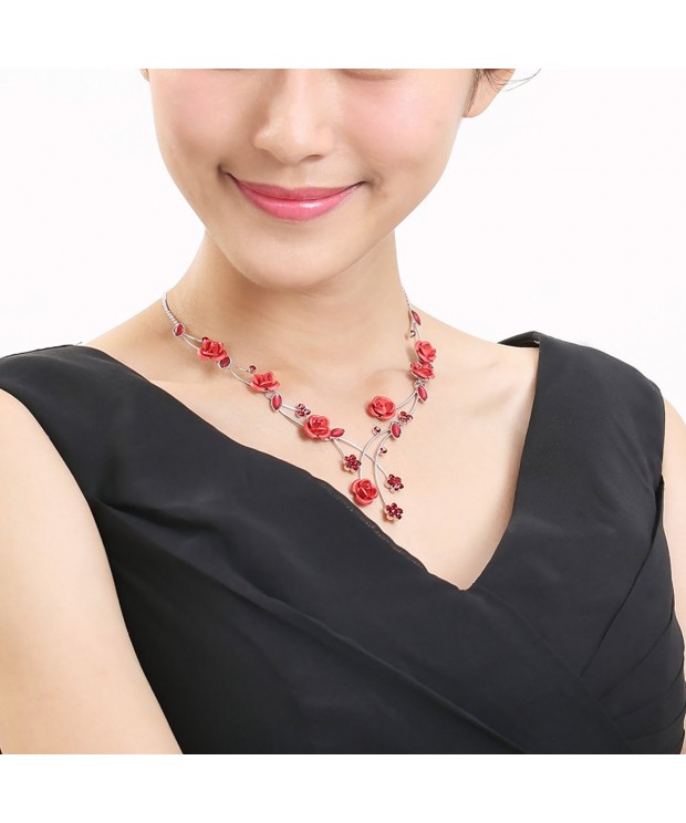 Glamorousky Elegant Necklace Austrian Crystals