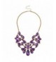 Lux Accessories Teardrop Statement Necklace