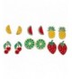 Lux Accessories Enamel Tropical Earring