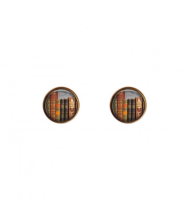 Glass Cabochon Earrings Vintage jewelry