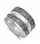 Swirl Braided Thumb Sterling Silver