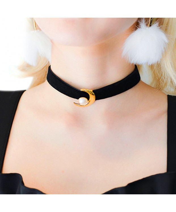 Womens Elegant Velet Collar Necklace