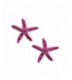 Crystal Colorful Starfish Earrings Color