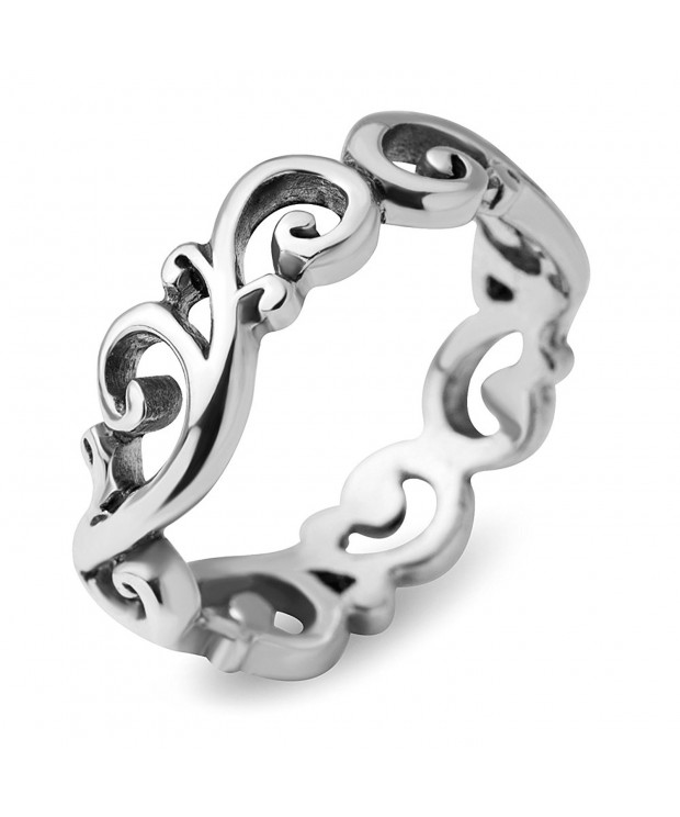 Sterling Silver Filigree Curves Pattern