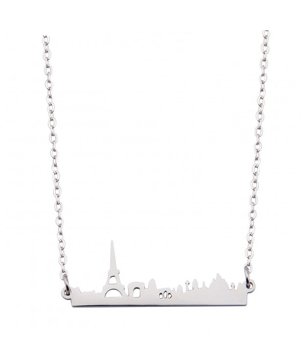 Skyline Necklace Architectural Jewelry Anniversary