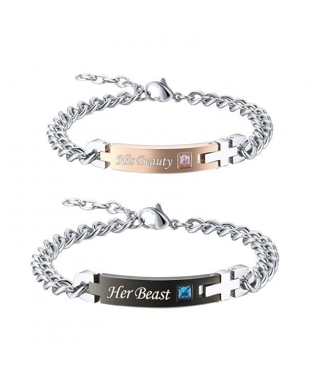 Gagafeel Beauty Couple Bracelet Stainless