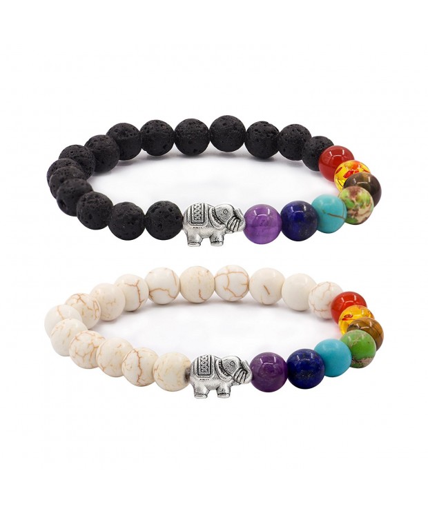 Sundear Bracelets Elephant Chakras Bracelet