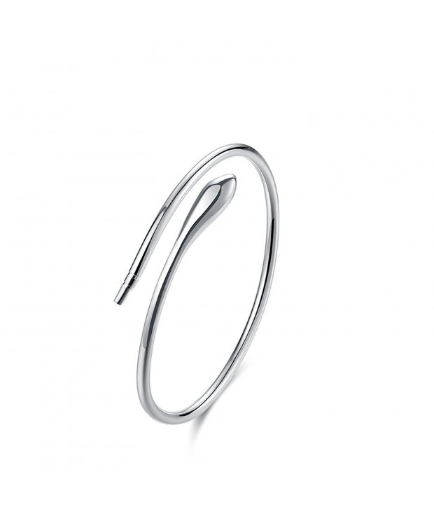 HQR Womens Silver Bracelet Bangle