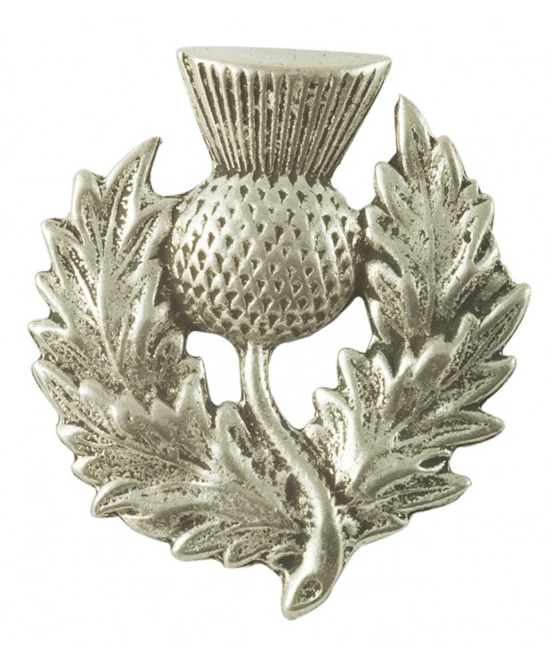 Heavy Scottish Thistle Pewter Pin