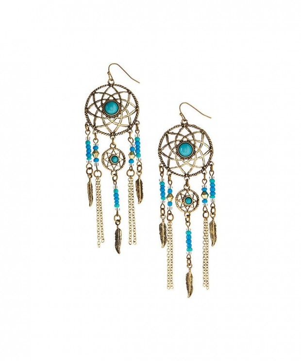 Lux Accessories Burnished Goldtone Turquoise