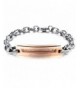 KONOV Stainless Womens Couples Bracelet