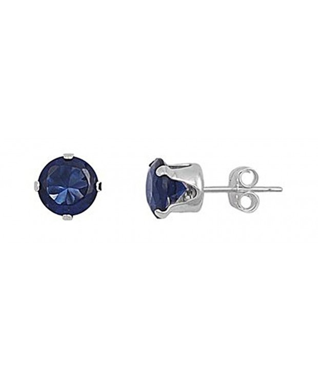 Sterling Silver Round Zirconia Earrings