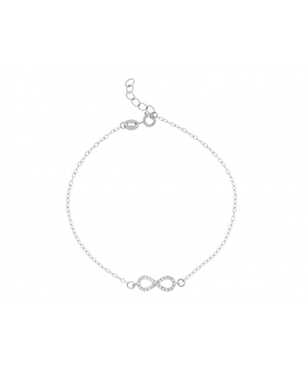 Finejewelers Sterling Silver Infinity Bracelet