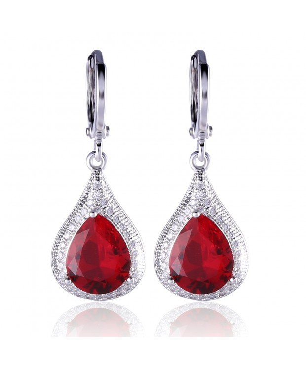 GULICX Rhinestone Elegant leverback Earrings