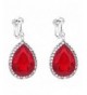 Fashion Womens Earrings Waterdrop Rhinestone