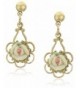 1928 Jewelry Ivory Porcelain Earrings