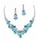 Elegant Turquoise V Shaped Bridesmaid Necklace