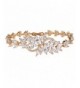 EVER FAITH Zirconia Marquise Gold Tone