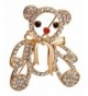 KristLand Brooch Elegant Rhinestones Corsage