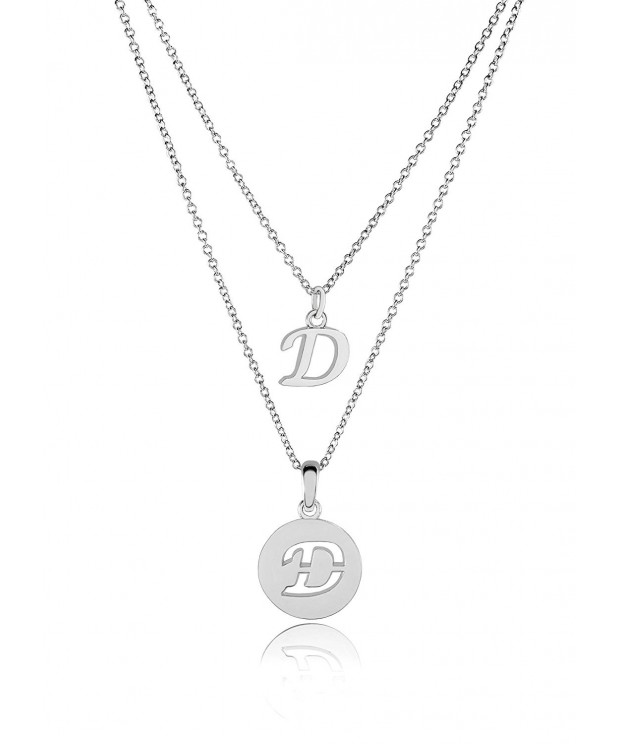 Dainty Initial Necklace Adjustable Extender