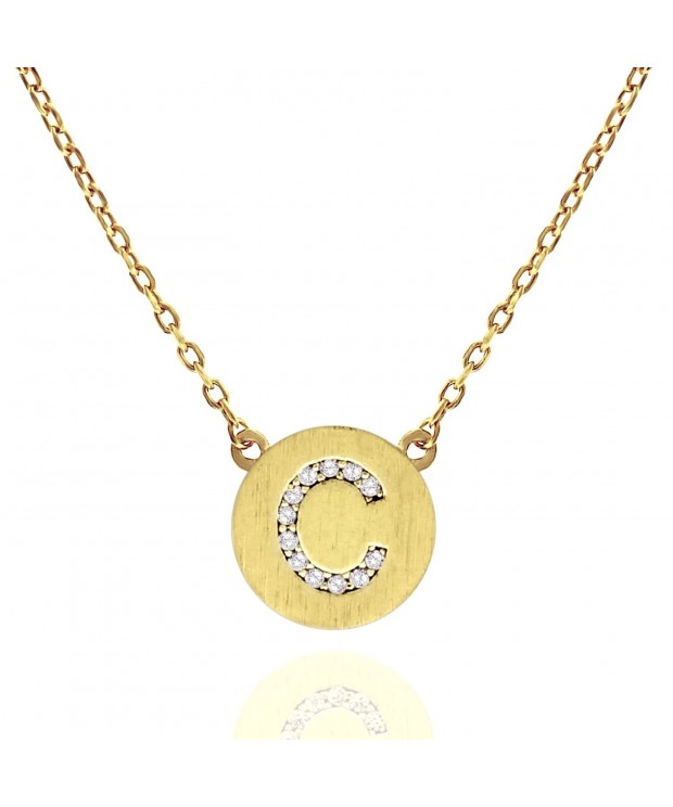 PAVOI Simulated Diamond Alphabet Necklace