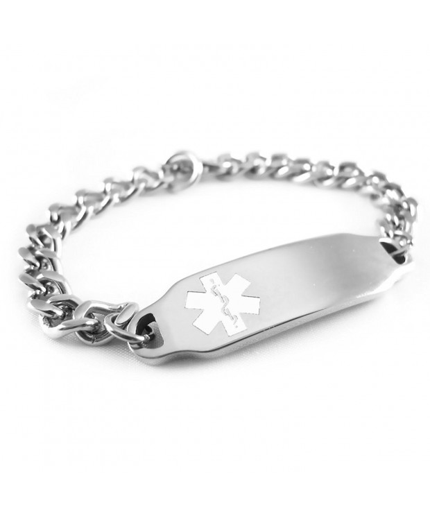 MyIDDr Pre Engraved Customizable Penicillin Bracelet